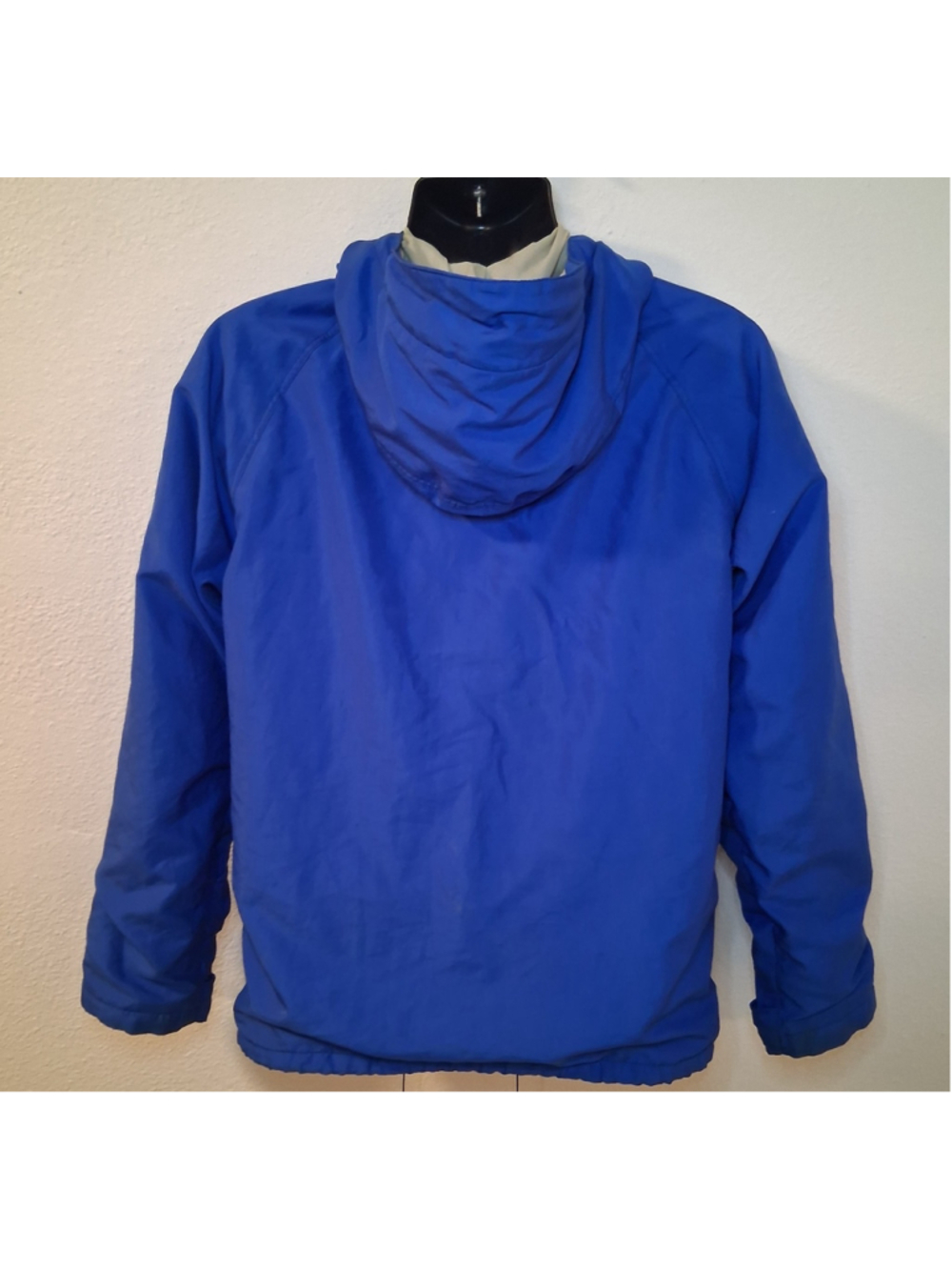 Vintage 80s 90s Petanne GORE-TEX Mens Medium Rain Jacket Hooded Coat Blue Canada - Picture 4 of 10